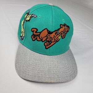 Bioworld Scooby Doo Runaround Teal Precurve Snapback Hat Monster